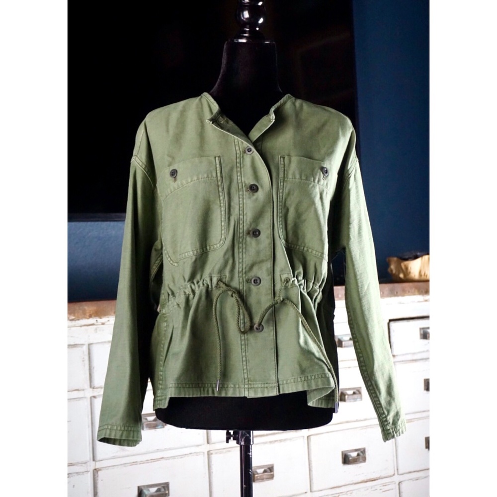 Madewell Claremont Green Drawstring Jacket New XS